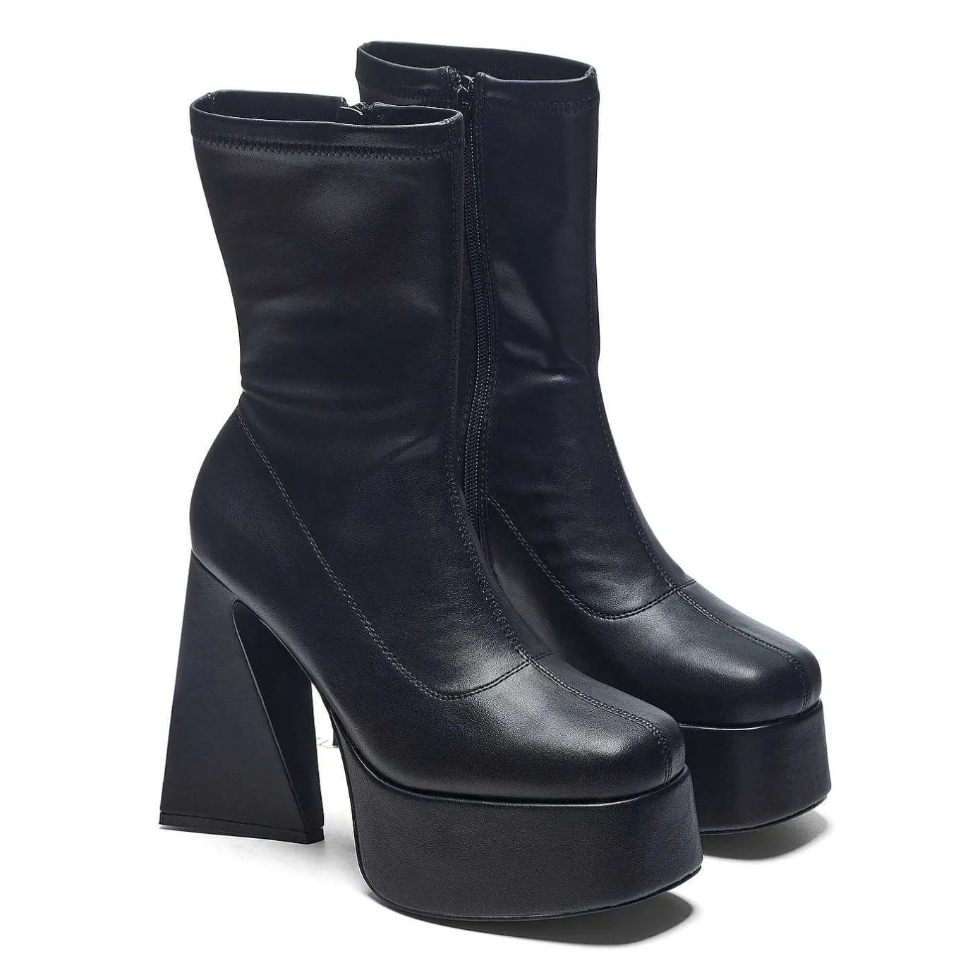 KOI footwear Rakot Heeled Black Ankle Boots<Women'S Heeled Boots