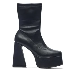 KOI footwear Rakot Heeled Black Ankle Boots<Women'S Heeled Boots