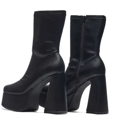 KOI footwear Rakot Heeled Black Ankle Boots<Women'S Heeled Boots