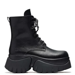 KOI footwear Rancor Vilun Black Lace Up Boots<Women'S Ankle Boots