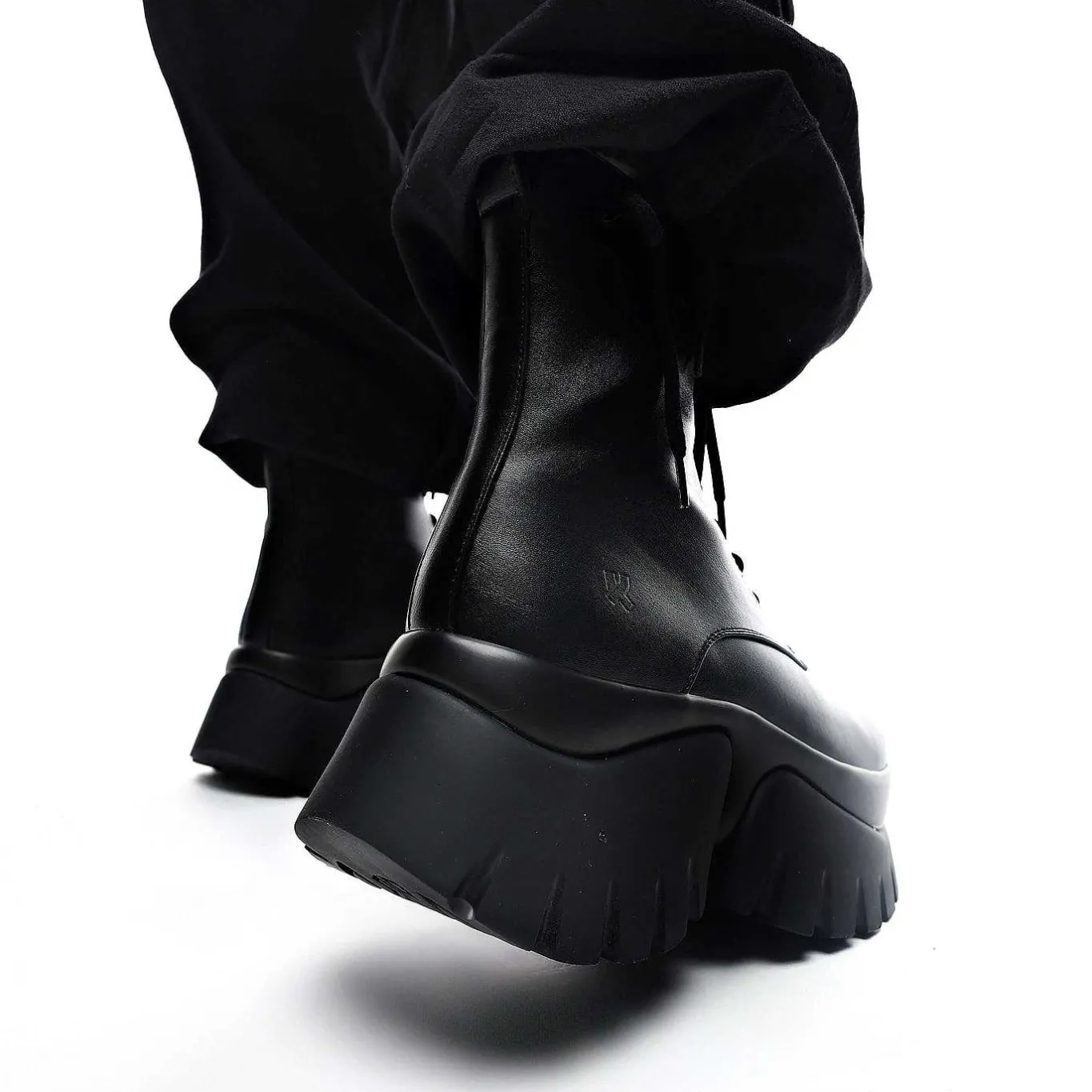 KOI footwear Rancor Vilun Black Lace Up Boots<Women'S Ankle Boots