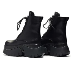 KOI footwear Rancor Vilun Black Lace Up Boots<Women'S Ankle Boots