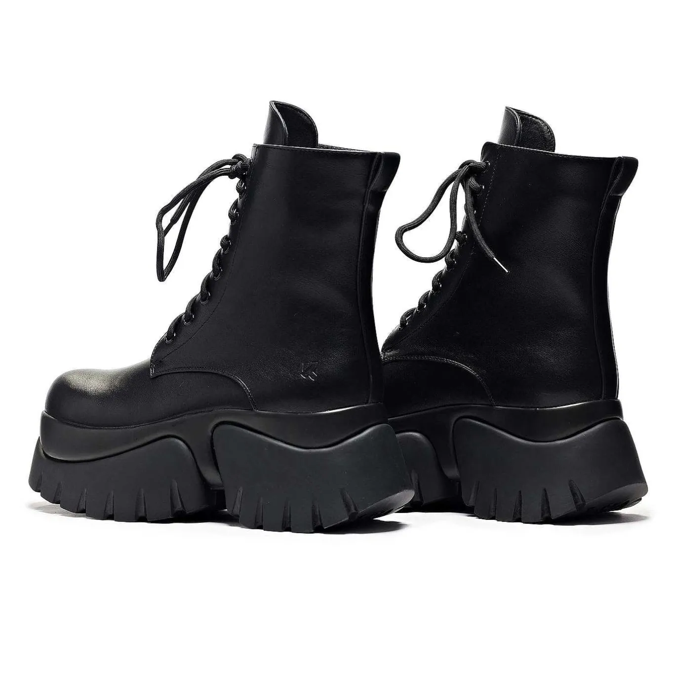 KOI footwear Rancor Vilun Black Lace Up Boots<Women'S Ankle Boots