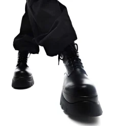 KOI footwear Rancor Vilun Black Lace Up Boots<Women'S Ankle Boots