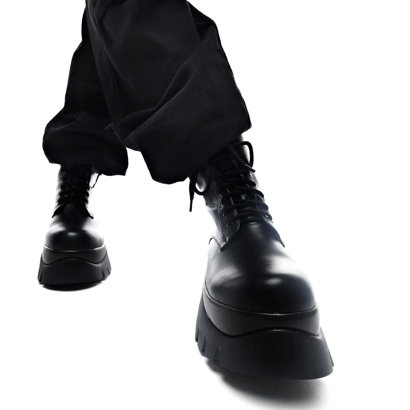 KOI footwear Rancor Vilun Black Lace Up Boots<Women'S Ankle Boots