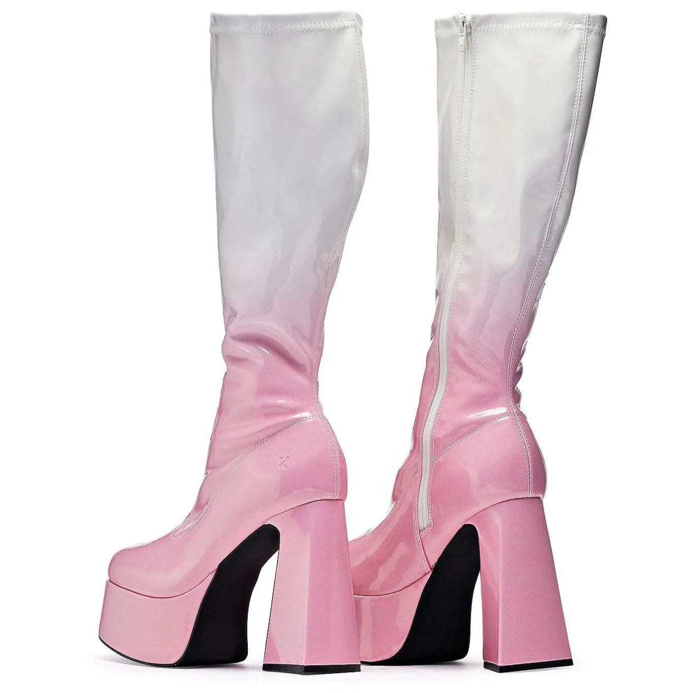 KOI footwear Raspberry Ripple Heeled Long Boots<Women'S Heeled Boots