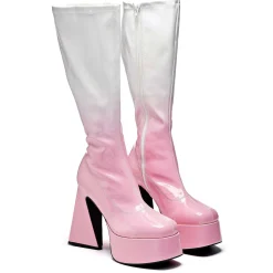 KOI footwear Raspberry Ripple Heeled Long Boots<Women'S Heeled Boots