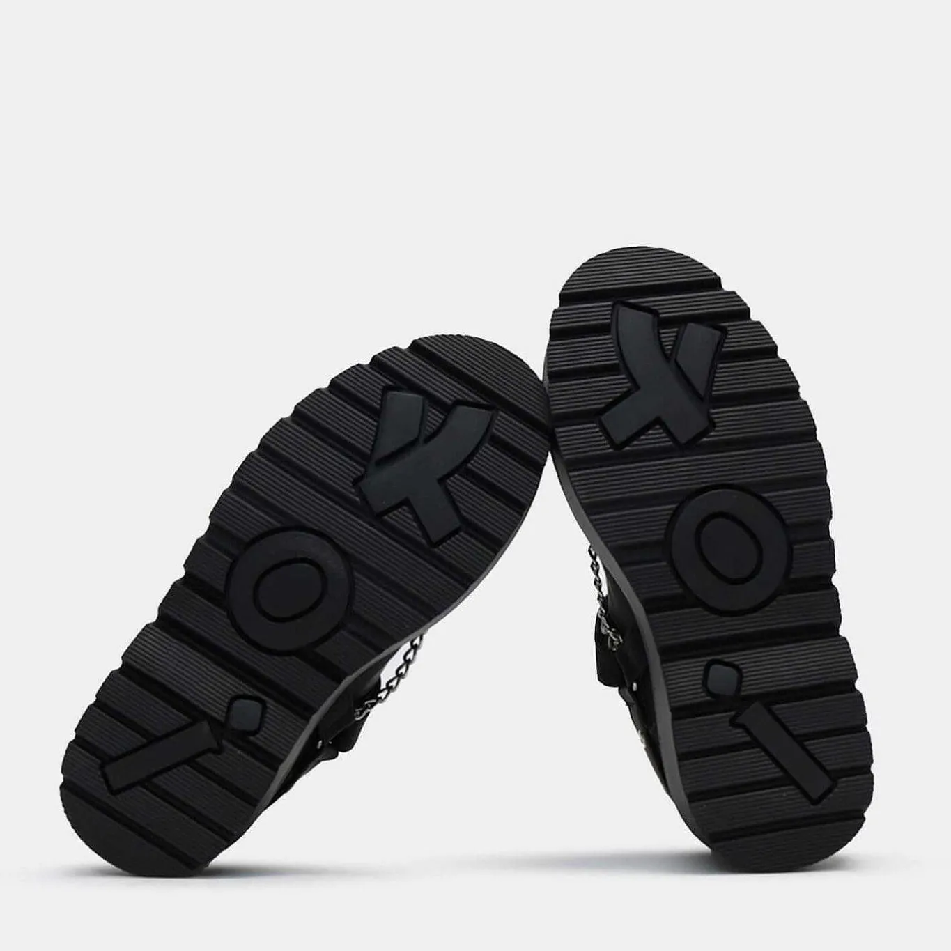 KOI footwear Retrograde Rebel Men'S Black Platform Shoes<Men'S The Lace Up Shoe