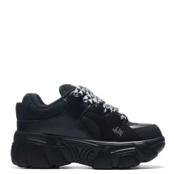KOI footwear Ricta Flip Chunky Trainers - White Lace<Women'S Black Trainers