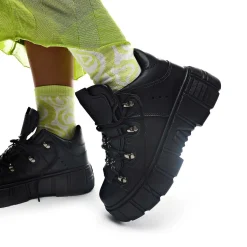 KOI footwear Rimo Core Chunky Black Trainers<Women'S The Chunky Trainer