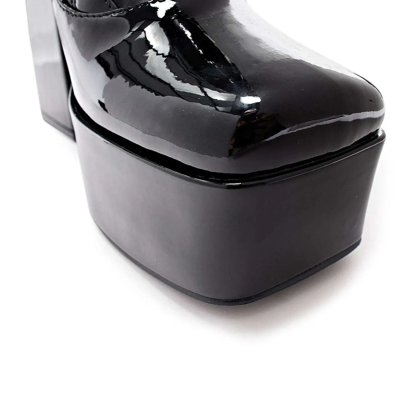 KOI footwear Ritual State Patent Long Boots - Black |<Women'S Heeled Boots
