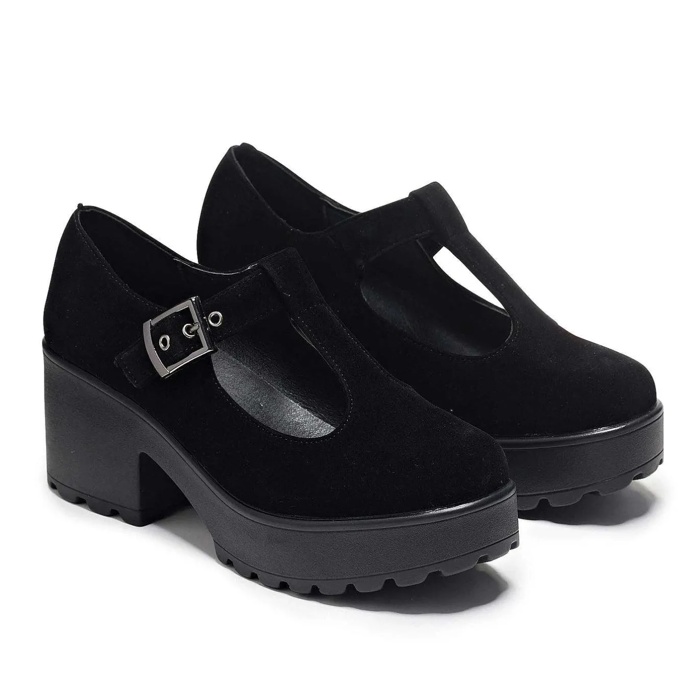 KOI footwear Sai Black Mary Jane Shoes 'Suede Edition'<Women'S Black Mary Janes