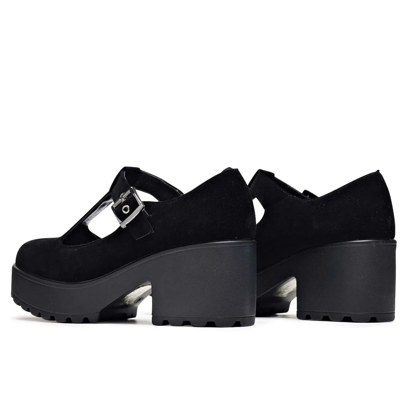 KOI footwear Sai Black Mary Jane Shoes 'Suede Edition'<Women'S Black Mary Janes