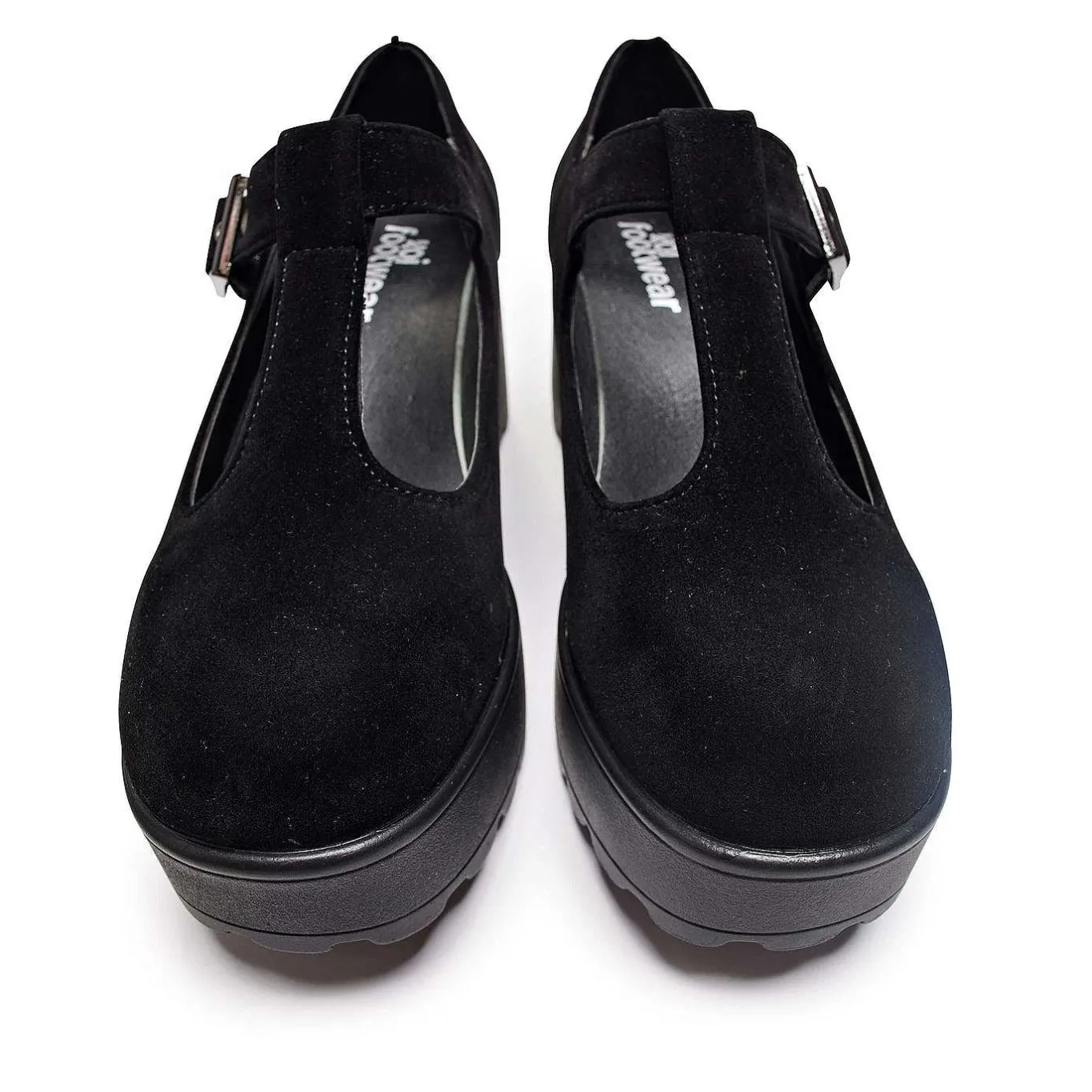 KOI footwear Sai Black Mary Jane Shoes 'Suede Edition'<Women'S Black Mary Janes