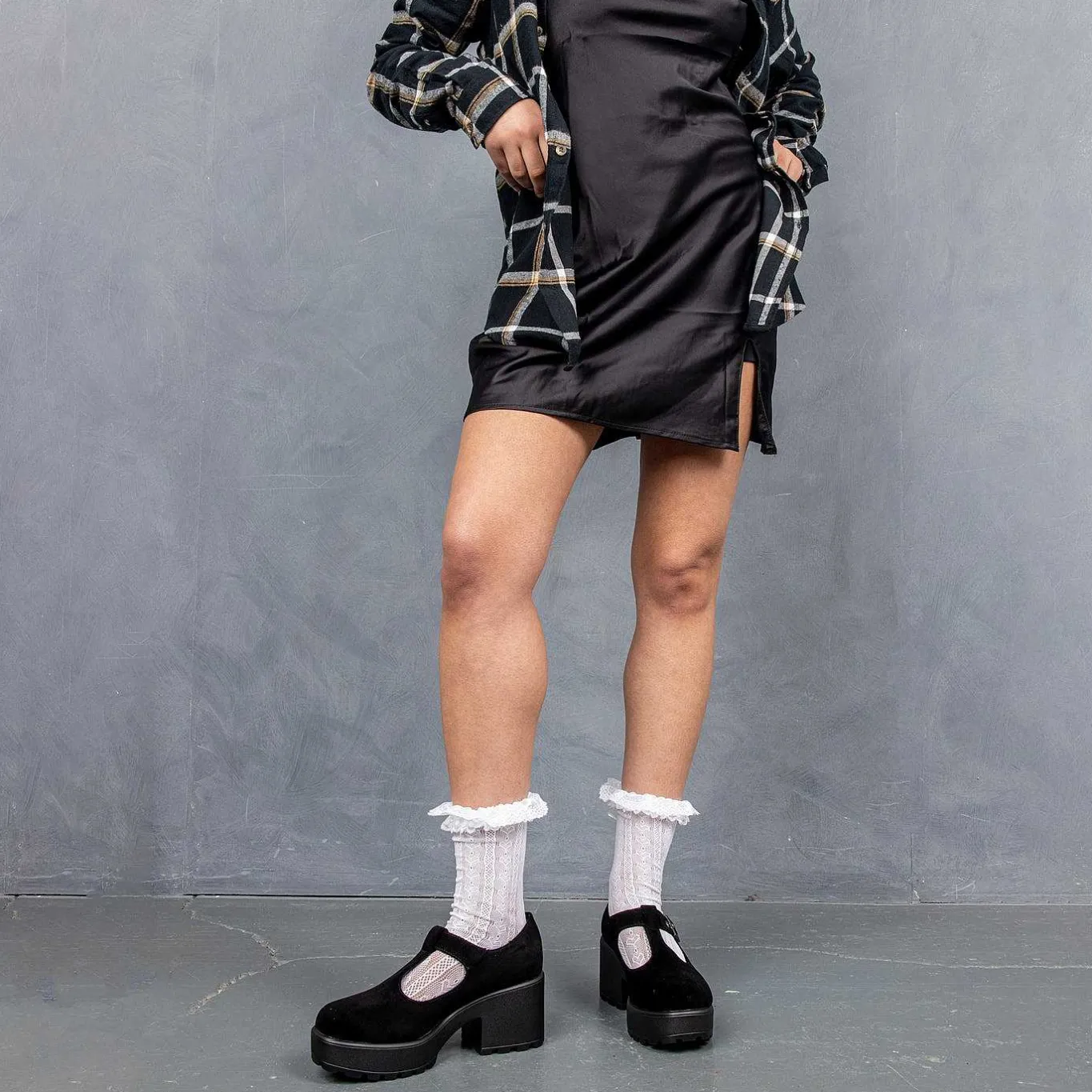 KOI footwear Sai Black Mary Jane Shoes 'Suede Edition'<Women'S Black Mary Janes