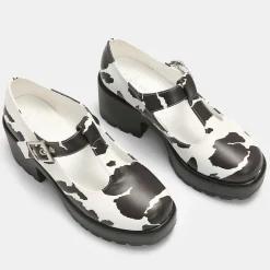 KOI footwear Sai Cow Print Mary Jane Shoes 'Nettie Edition'<Women'S Printed Mary Janes