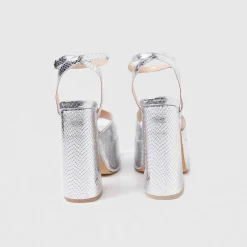 KOI footwear Shonen Silver Lizard Platform Heels<Women'S Platform Heels