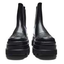 KOI footwear Silence Studded Trident Chelsea Boots - Black |<Women'S Platform Boots