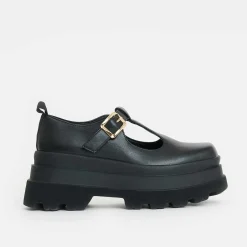 KOI footwear Silent Amity Trident Platform Mary Jane Shoes<Women'S Black Mary Janes