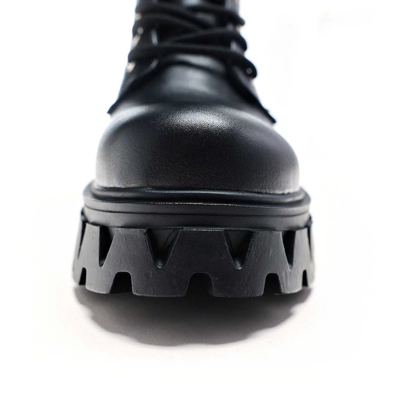 KOI footwear Siren Men'S Tall Lace Up Boots - Black<Women'S Calf Boots
