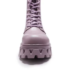 KOI footwear Siren Men'S Tall Lace Up Boots - Berry<Men'S Ankle Boots