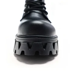 KOI footwear Siren Tall Lace Up Boots - Black<Women'S Calf Boots