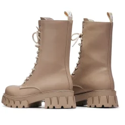 KOI footwear Siren Tall Lace Up Boots - Dust<Women'S Platform Boots