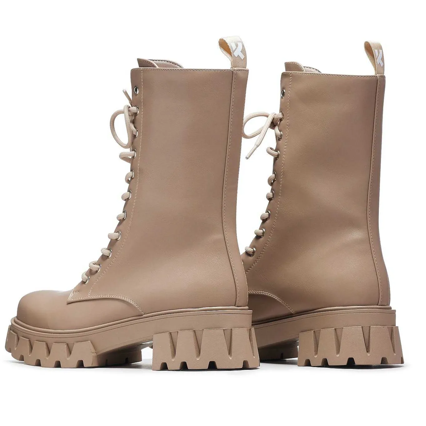 KOI footwear Siren Tall Lace Up Boots - Dust<Women'S Platform Boots