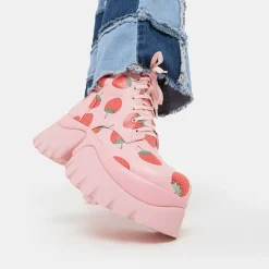 KOI footwear Strawberry Cake Pink Vilun Boots<Women'S Platform Boots