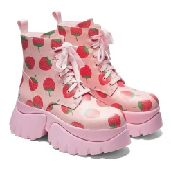 KOI footwear Strawberry Cake Pink Vilun Boots<Women'S Ankle Boots