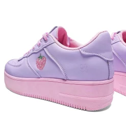 KOI footwear Sweet Strawberry Platform Trainers Purple<Women'S Chunky Trainers