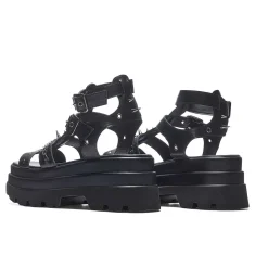 KOI footwear The Divine Destruction Spiked Chunky Sandals - Black<Women'S Platform Sandals