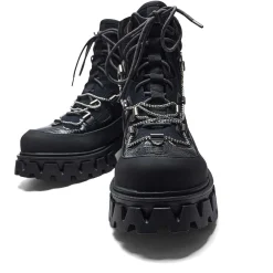KOI footwear The Koi Reaper Men'S Hiking Boots - Ebony Croc<Men'S Ankle Boots