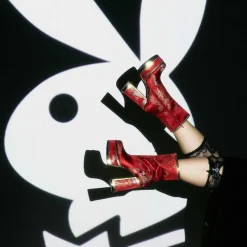 KOI footwear The Ornate Soul Playboy Red Heeled Boots | Playboy X Koi Collection<Women'S Platform Boots