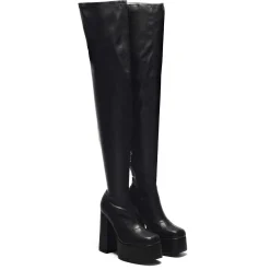 KOI footwear The Redemption Plus Size Thigh High Boots<Women'S Chunky Boots