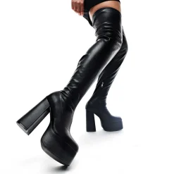 KOI footwear The Redemption Plus Size Thigh High Boots<Women'S Platform Boots