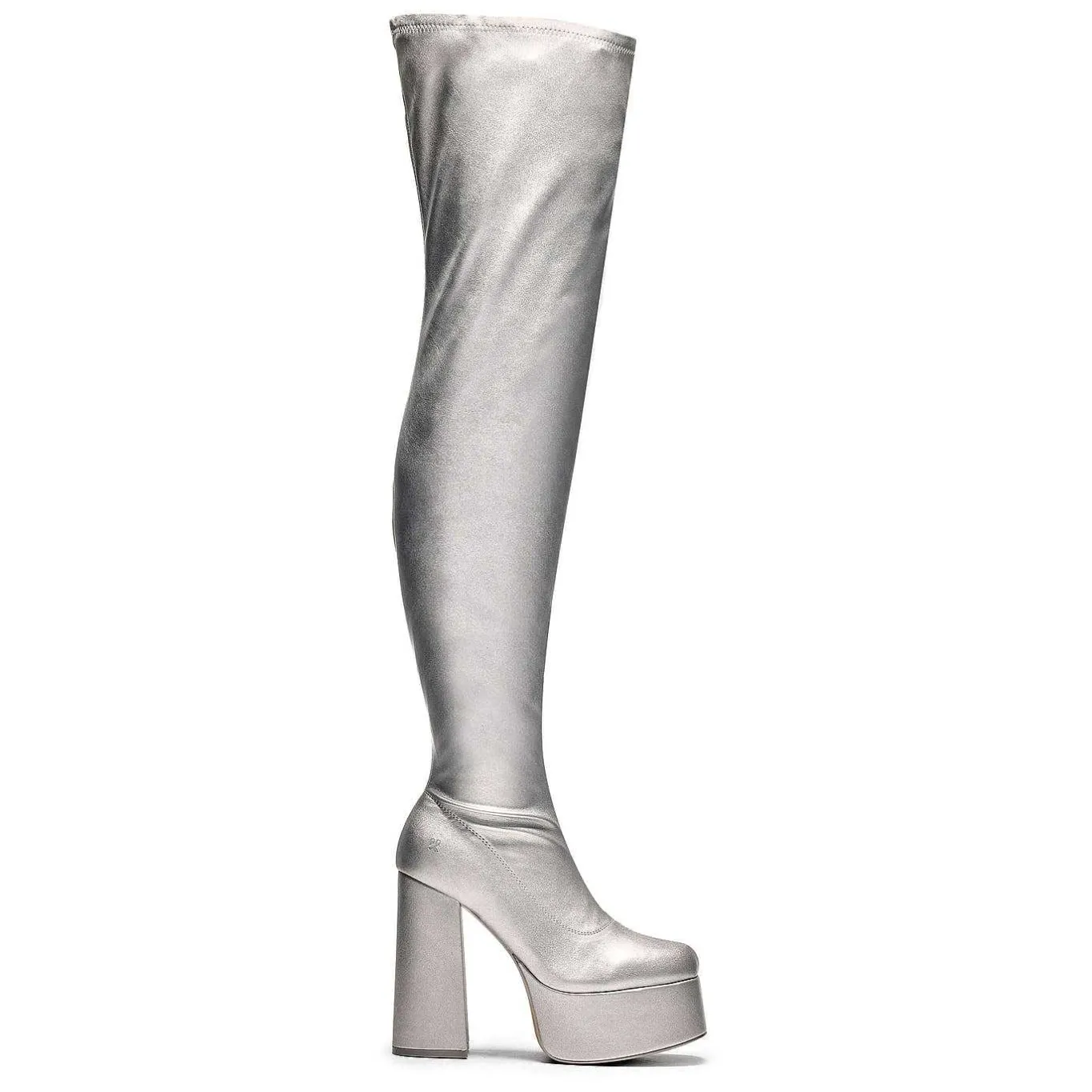 KOI footwear The Redemption Plus Size Thigh High Boots - Silver<Women'S The Long Boot