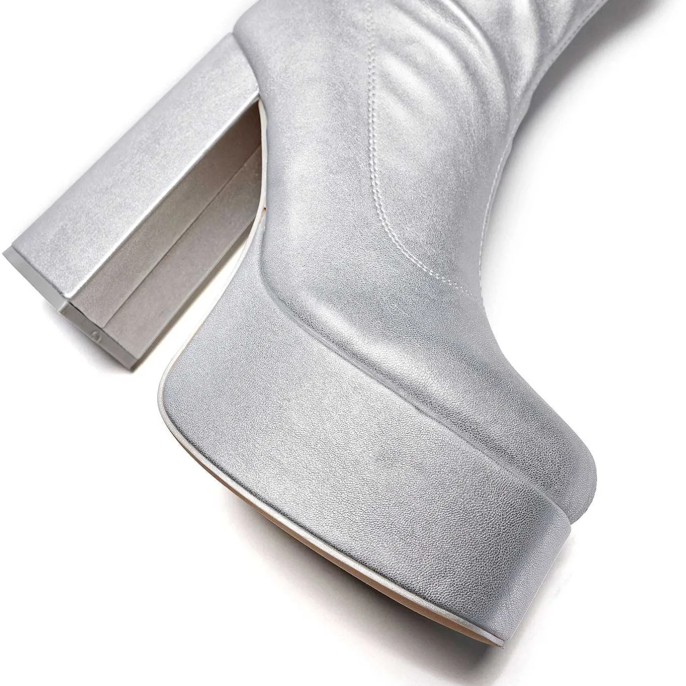 KOI footwear The Redemption Plus Size Thigh High Boots - Silver<Women'S The Long Boot