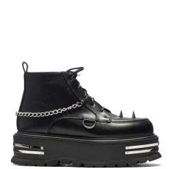 KOI footwear The Silence Platform Grunge Boots - Black<Women'S Ankle Boots