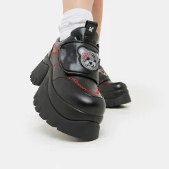 KOI footwear The Terror Of Monakuma Black Vilun Platform Trainers<Women'S Black Trainers