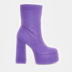 KOI footwear Tinky Winky Fluffy Platform Boots<Women'S Heeled Boots