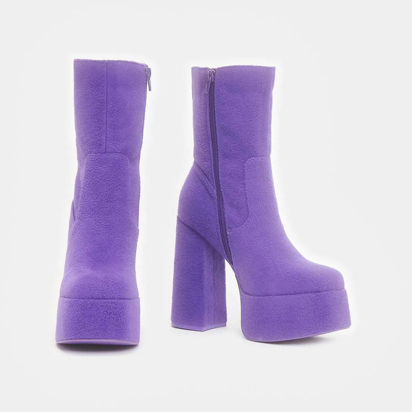 KOI footwear Tinky Winky Fluffy Platform Boots<Women'S Platform Boots