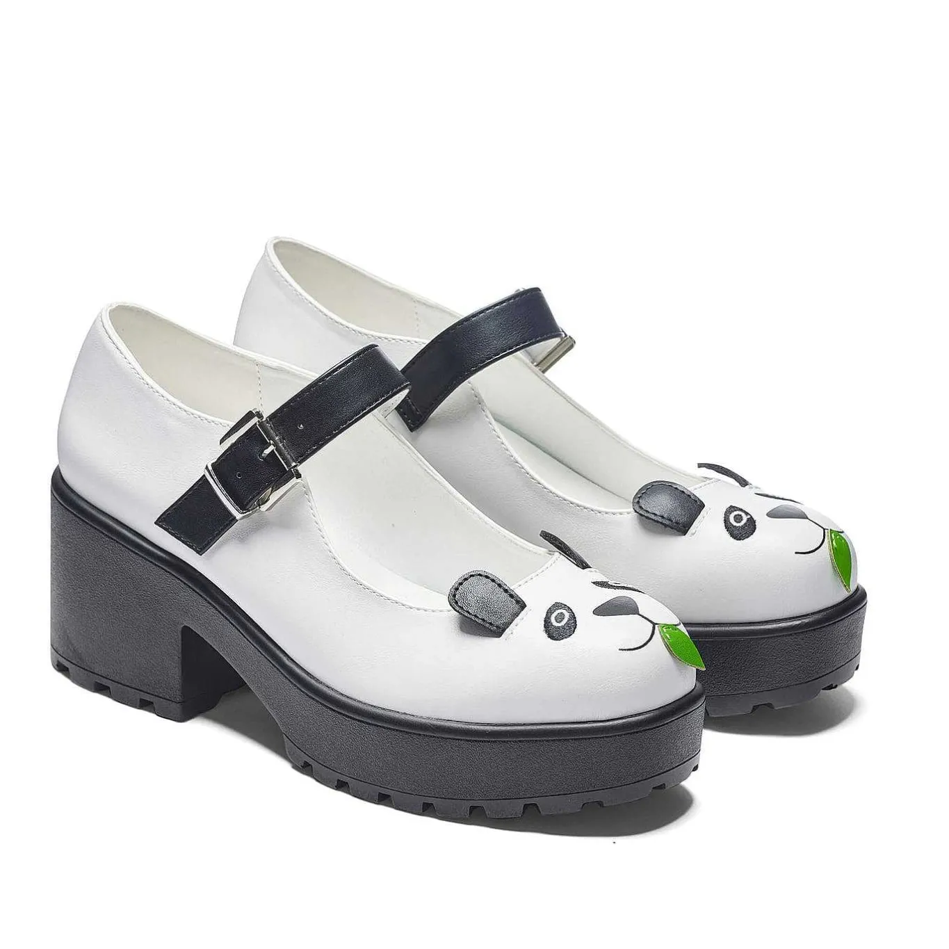 KOI footwear Tira Mary Jane Shoes 'Pondering Panda Edition'<Women'S Black Mary Janes