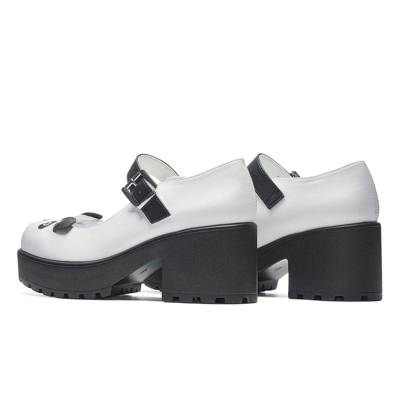 KOI footwear Tira Mary Jane Shoes 'Pondering Panda Edition'<Women'S Black Mary Janes