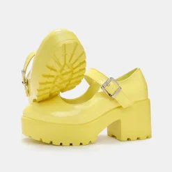 KOI footwear Tira Mary Jane Shoes 'Sunshine Yellow Edition'<Women'S Heeled Mary Janes