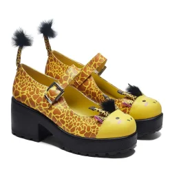 KOI footwear Tira Mary Janes 'Grazing Giraffe Edition' |<Women'S Colourful Mary Janes