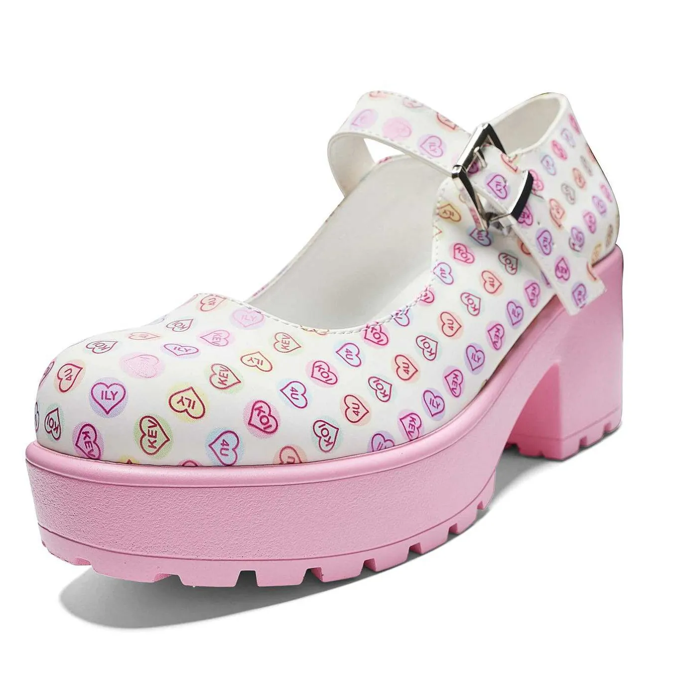 KOI footwear Tira Mary Janes 'Koi Love Hearts Edition'<Women'S Colourful Mary Janes