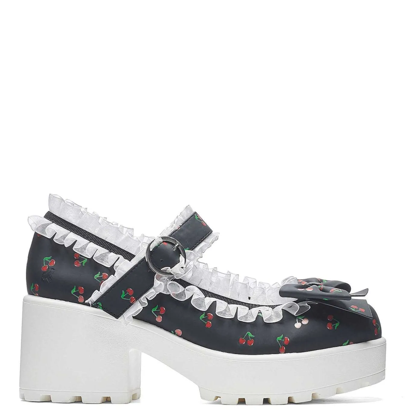 KOI footwear Tira Mary Janes Shoes 'Black Cherry Bakewell Edition'<Women'S Black Mary Janes