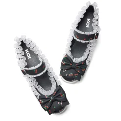 KOI footwear Tira Mary Janes Shoes 'Black Cherry Bakewell Edition'<Women'S Black Mary Janes