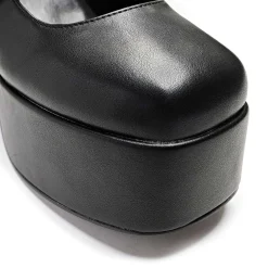 KOI footwear Zeba Black Platform Heels<Women'S Heeled Mary Janes